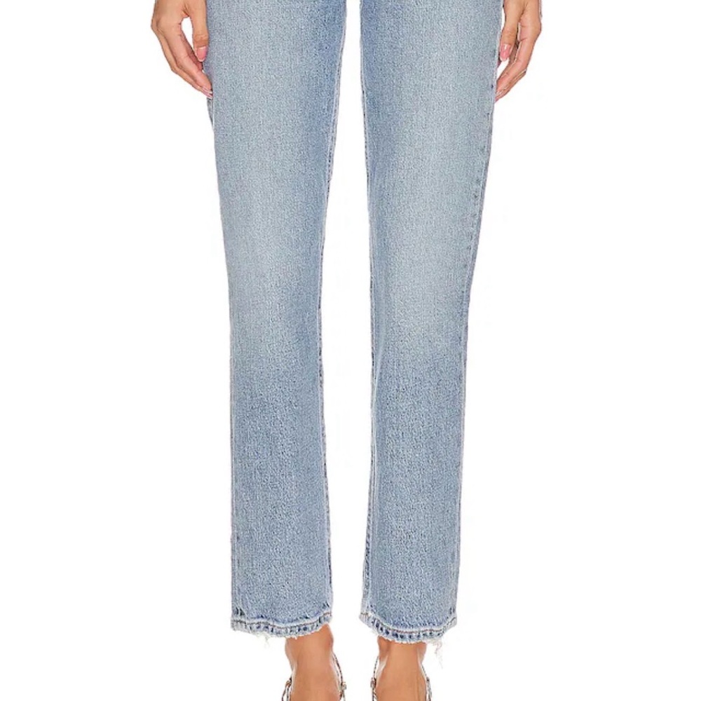 Agolde Light Blue Straight Leg Jeans